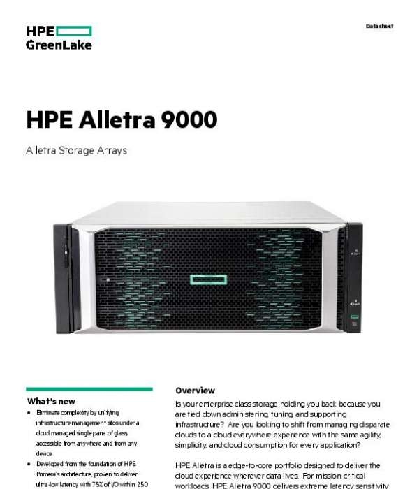 HPE Alletra 9000 Alletra Storage Arrays UNITECH COMPUTERS