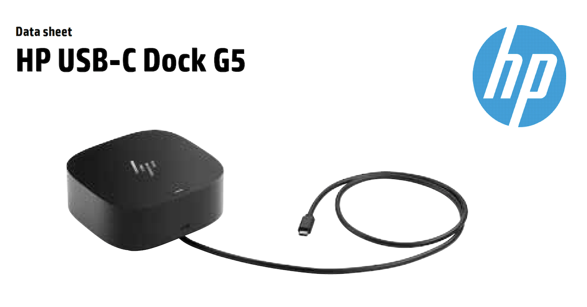 Hp usb c dock g5 как подключить к монитору