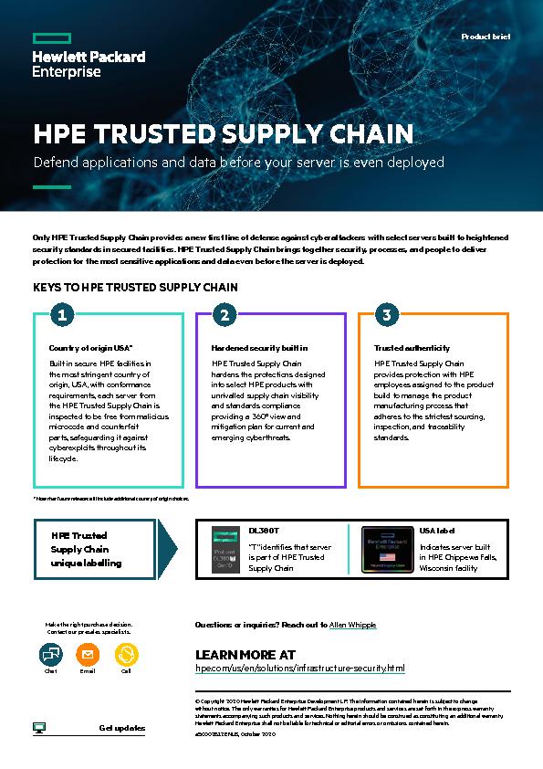 Product Brief HPE Trusted Supply Chain 1 thumb