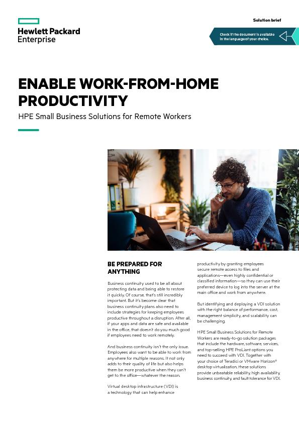 Solution Brief Enable Work from Home Productivity 042621 1 thumb
