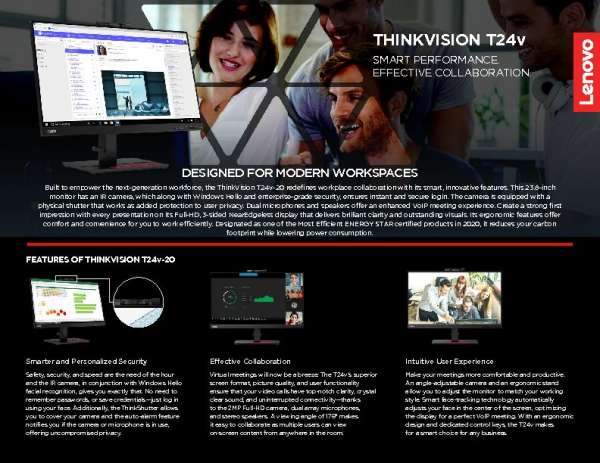 na ThinkVision T24v 20 datasheet EN thumb