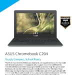 ASUS Chromebook C204EE YB02 GR Data sheet thumb