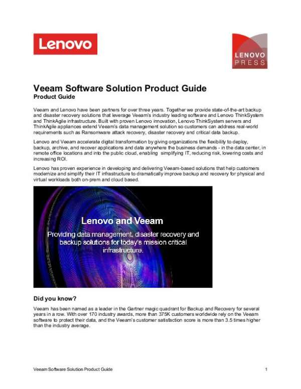 Veeam Software Guide thumb