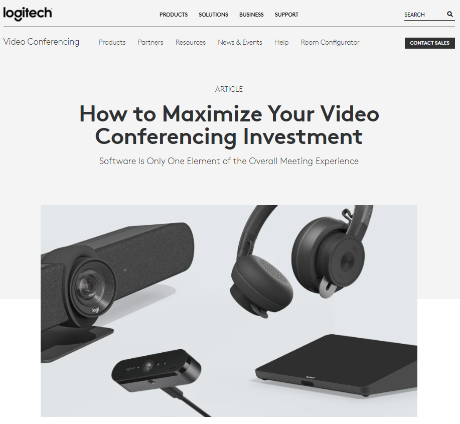 logitech video conferencing