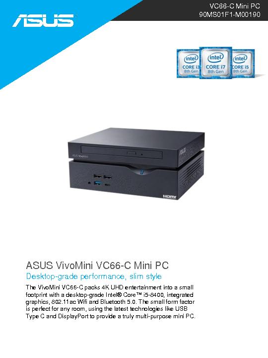 ASUS VC66 C Mini PC Datasheet thumb