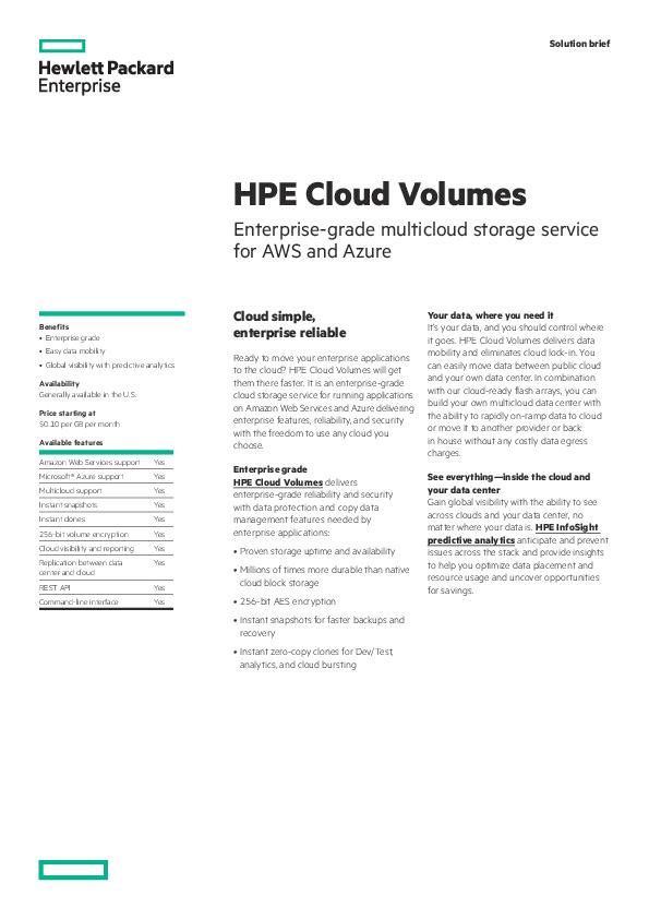 HPE Cloud Volumes thumb