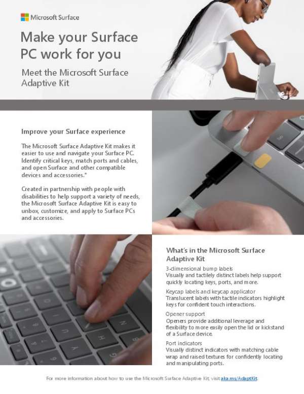 Surface Adaptive Kit for Business Fact Sheet 091421 thumb