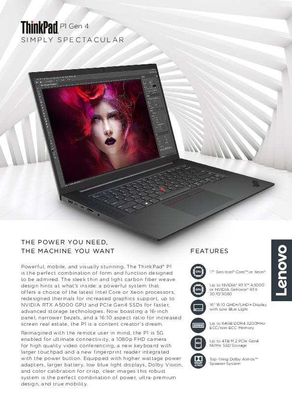 ThinkPad P1 Gen 4 Datasheet Final thumb