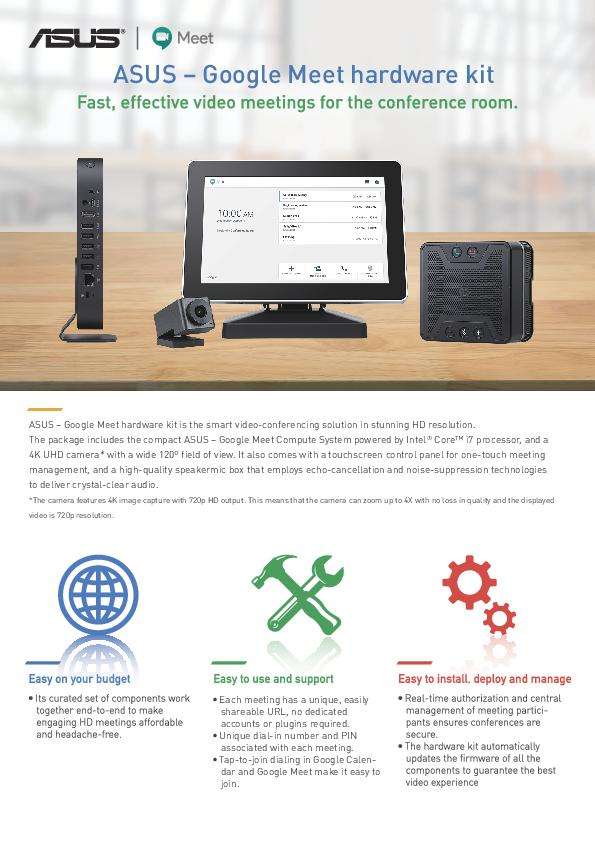 ASUS GOOGLE MEET HARDWARE KIT ASUS FLYER thumb