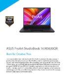 ASUS ProArt Studiobook 16 H5600QR XB99 Data Sheet thumb