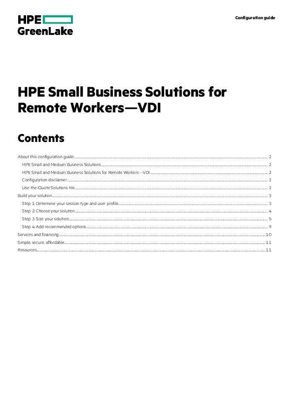 HPE Small Business Solutions Remote Workers thumb