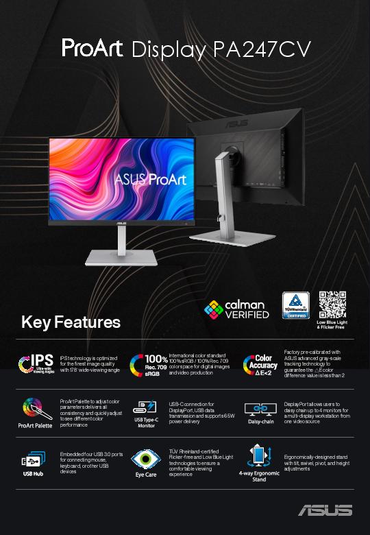 ProArt Display PA247CV Data Sheet 2 thumb