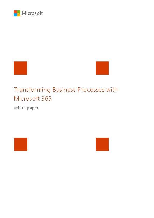 Transforming Business Process with Microsoft 365 4 thumb