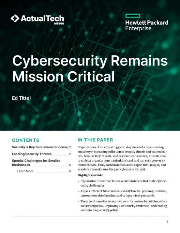 Interactive Business White Paper Cybersecurity Remains Mission Critical thumb