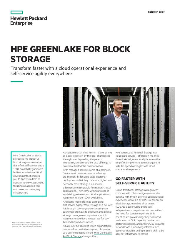 HPE GreenLake for Block Storage solution brief a50005952enw thumb