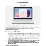 Surface Laptop SE Fact Sheet thumb