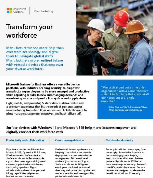 Transform your workforce thumb
