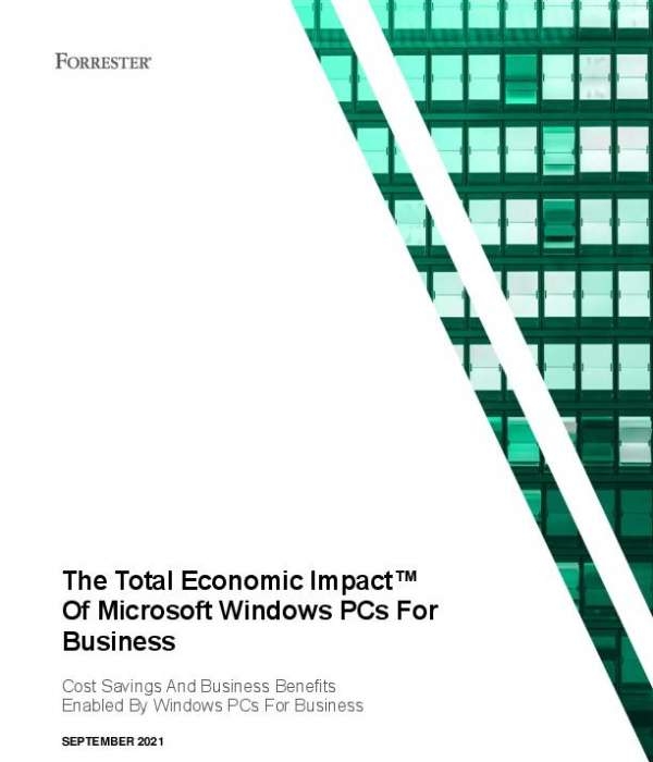 ar Forrester TEI of Microsoft Windows PCs For Business thumb