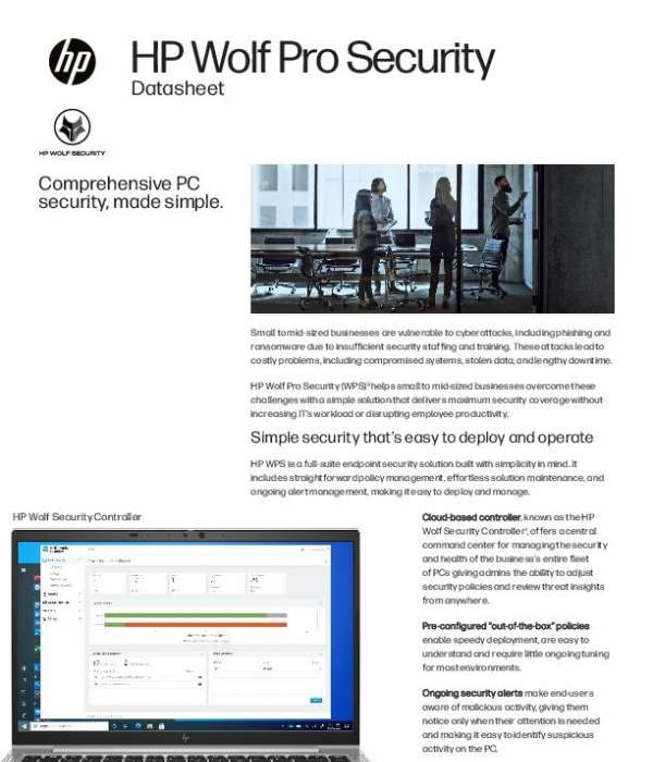 ds HP Wolf Pro Security Comp PC Security Simple thumb
