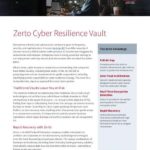 Data Sheet Zerto Cyber Resilience Vault thumb