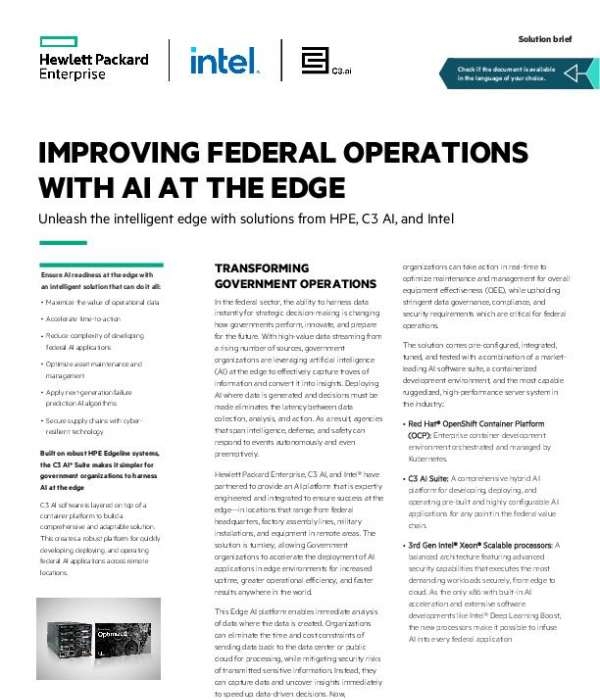 Improving Federal Operations with Ai at The Edge thumb