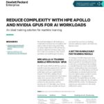 Reduce complexity with HPE Apollo and NVIDIA GPUs for AI workloads An ideal training solution for machine learning solution brief thumb