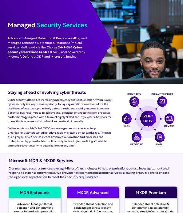 SB Microsoft MDR and MXDR Service FactSheet Chorus thumb