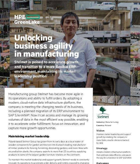 Unlocking business agility in manufacturing Stelmet thumb