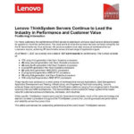 Lenovo ThinkSystem Servers Continue to Lead the Industry in Performance and Customer Value thumb