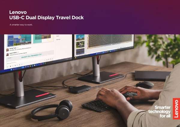Lenovo USBC Travel Dock Brief C15W11 7 22 thumb