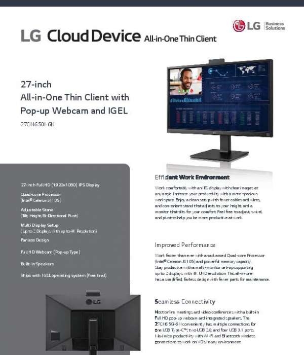 LG SPEC SHEET 27CN650i 6N 012305 LR thumb
