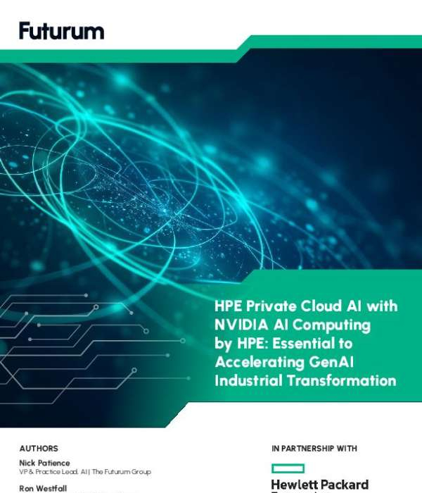 Analyst Report HPE Private Cloud AI with NVIDIA AI Computing by HPE Essential to Accelerating GenAI Industrial Transformation thumb
