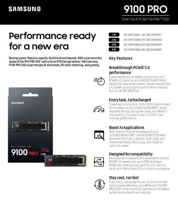 DS Samsung SSD NVMe 9100 PRO thumb