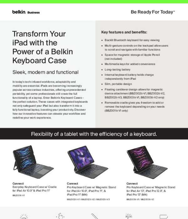 SB Transform Your iPad with Belkin Keyboard Case 2 thumb