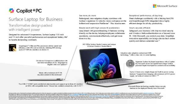 SFB Seller Slide Laptop Snapdragon 13 8 15 Specs Sheet v02062025 thumb