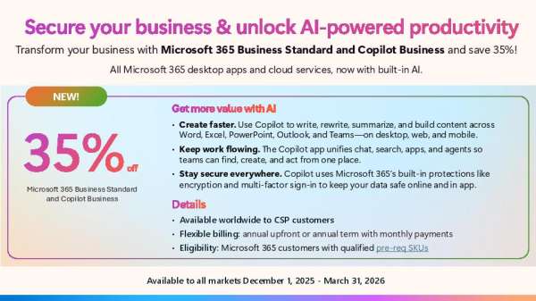 Offer M365 Business Standard Copilot Business thumb